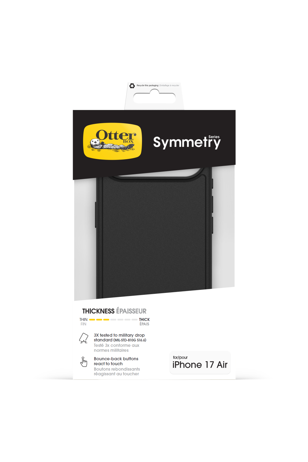 Otterbox Symmetry+ Case Apple Iphone Air Black - Afbeelding 5
