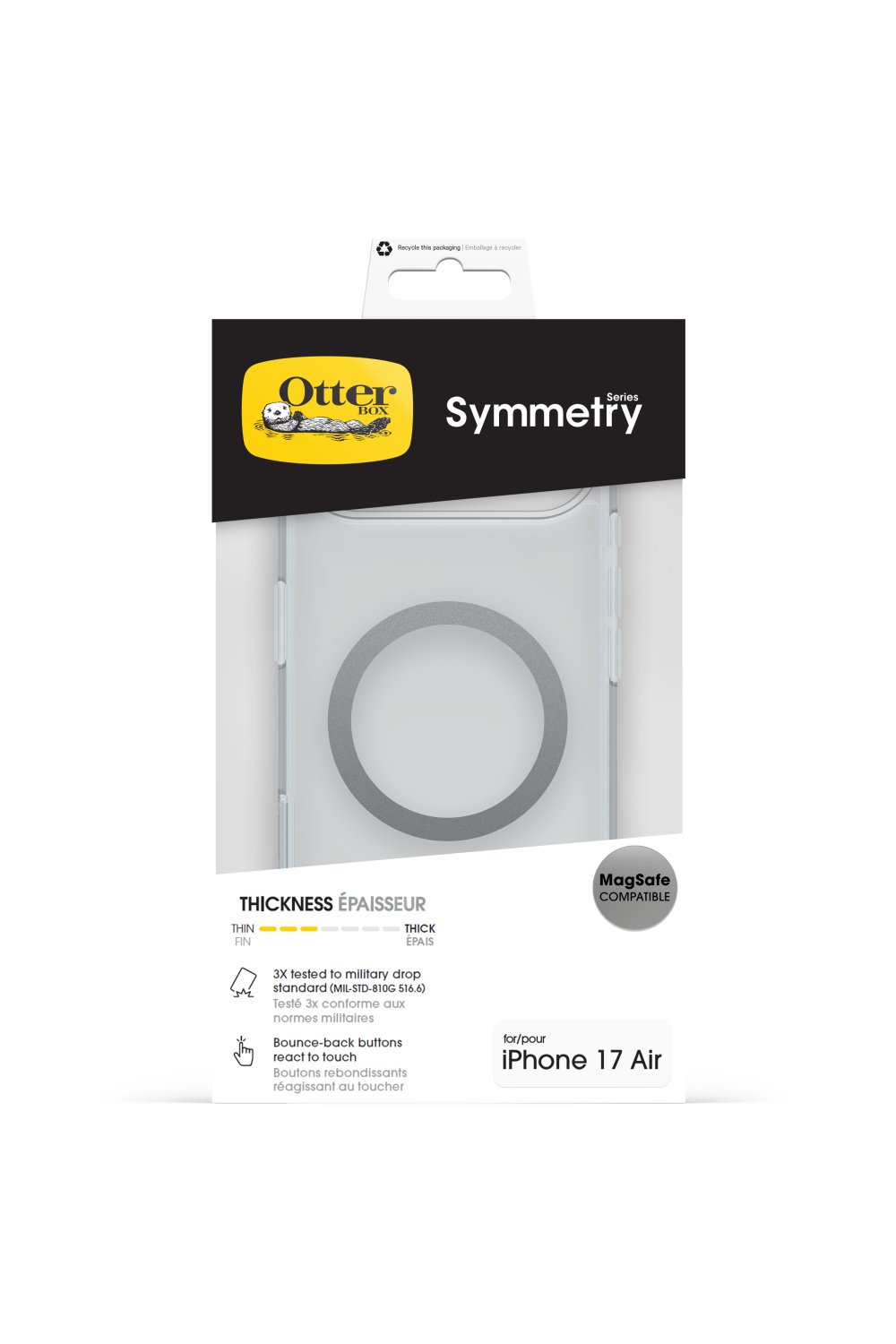 Otterbox Symmetry+ Clear Case Apple Iphone Air Clear - Afbeelding 5