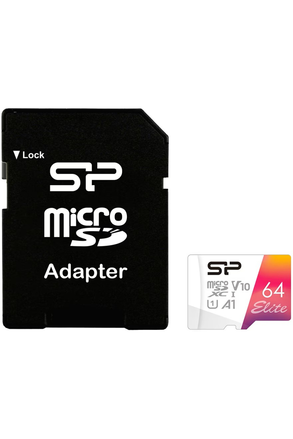 Silicon Power Elite Micro Sdxc Incl. Sd Adapter 64Gb Uhs-1 A1 V10 Class 10 Color