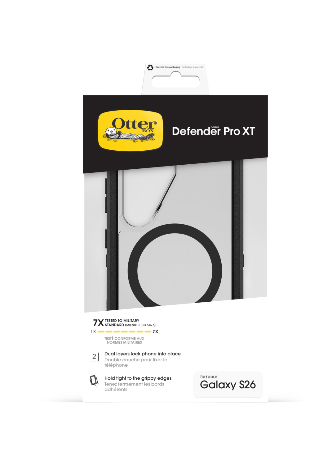 Otterbox Defender Pro Xt With Magnets Samsung Galaxy S26 5G Clear/Black - Afbeelding 5