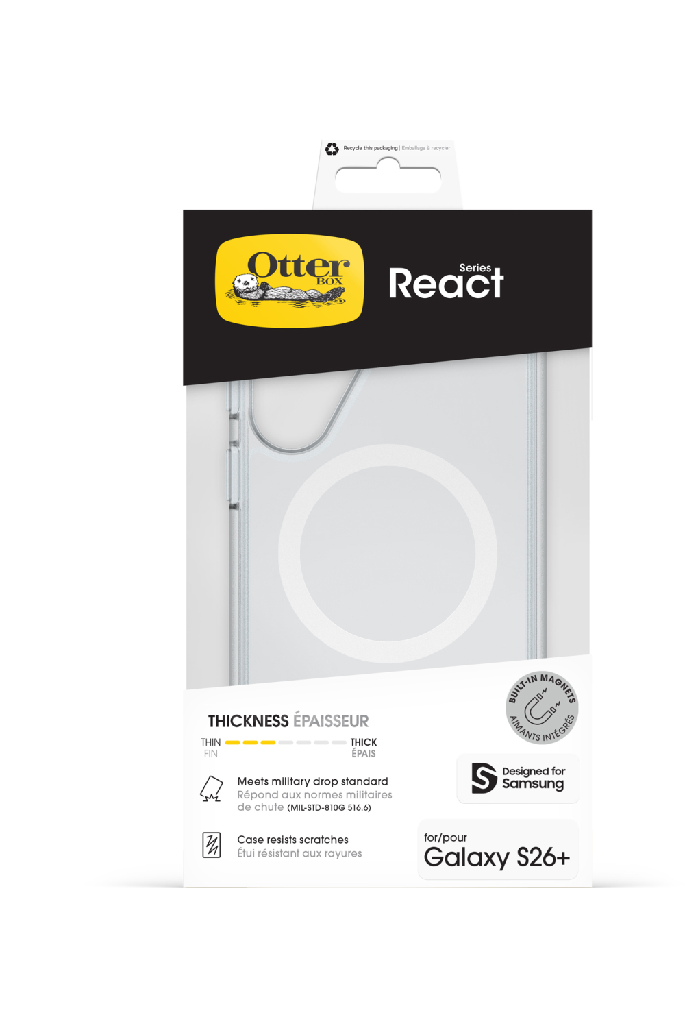 Otterbox React Magnets Series Samsung Galaxy S26+ 5G Clear - Afbeelding 5
