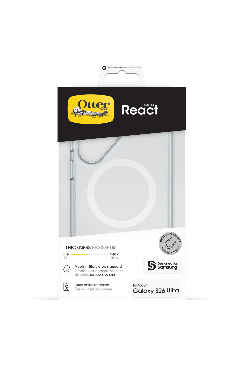 Otterbox React Magnets Series Samsung Galaxy S26 Ultra 5G Clear - Afbeelding 5
