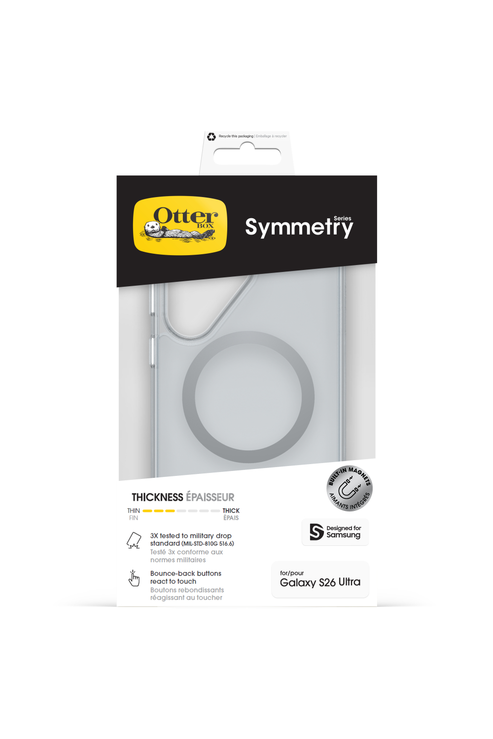 Otterbox Symmetry Clear Magnets Case Samsung Galaxy S26 Ultra 5G Clear - Afbeelding 5