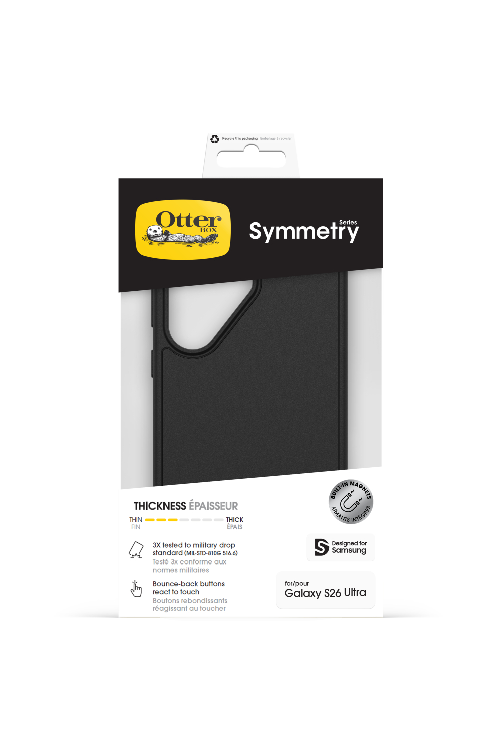 Otterbox Symmetry Magnets Case Samsung Galaxy S26 Ultra 5G Black - Afbeelding 5