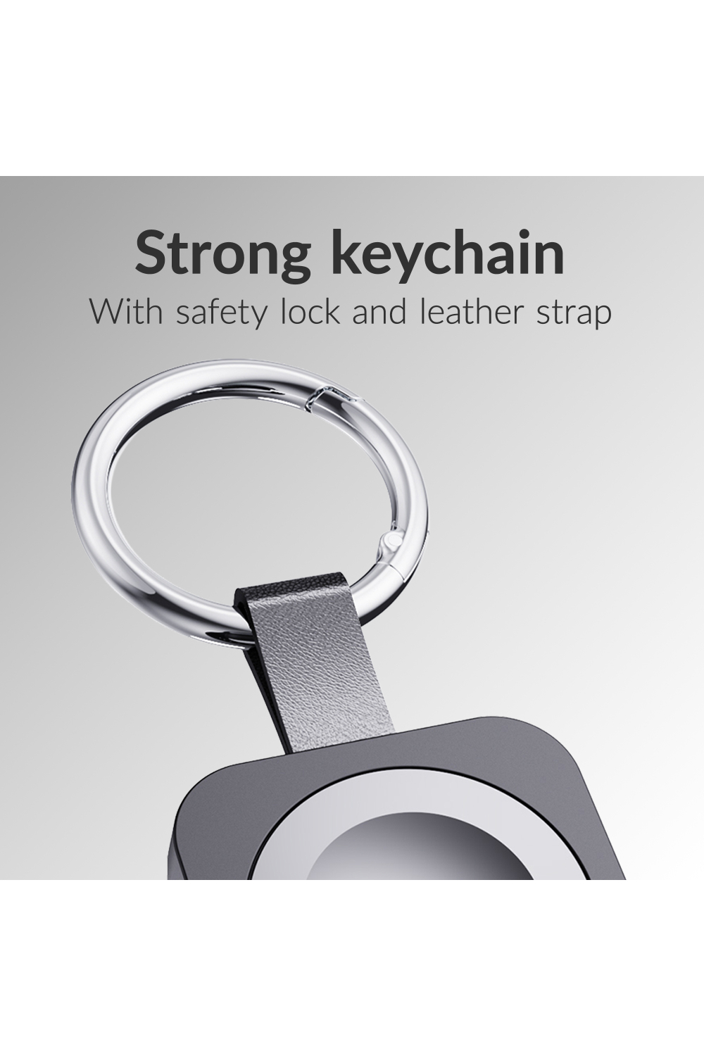 Mobilize Keychain Powerbank For Apple Watch 1000Mah 3W Black - Afbeelding 6