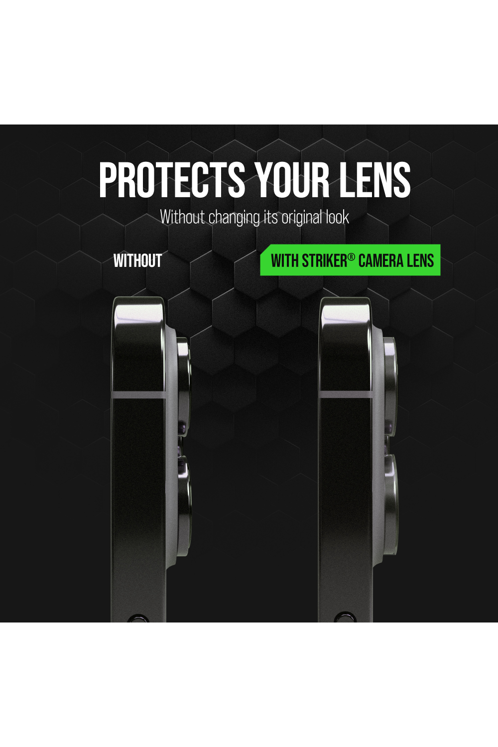 Striker Single Lens Glass Camera Protector - Transparent - Apple Iphone 18 Pro/18 Pro Max - Afbeelding 3