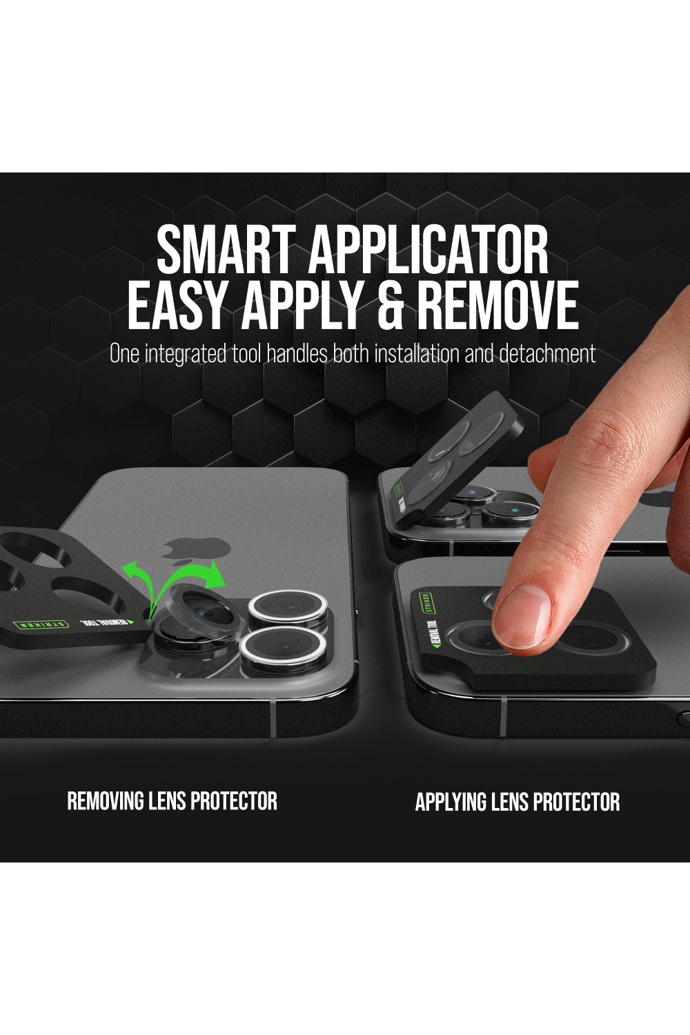 Striker Single Lens Glass Camera Protector - Transparent - Apple Iphone 18 Pro/18 Pro Max - Afbeelding 6
