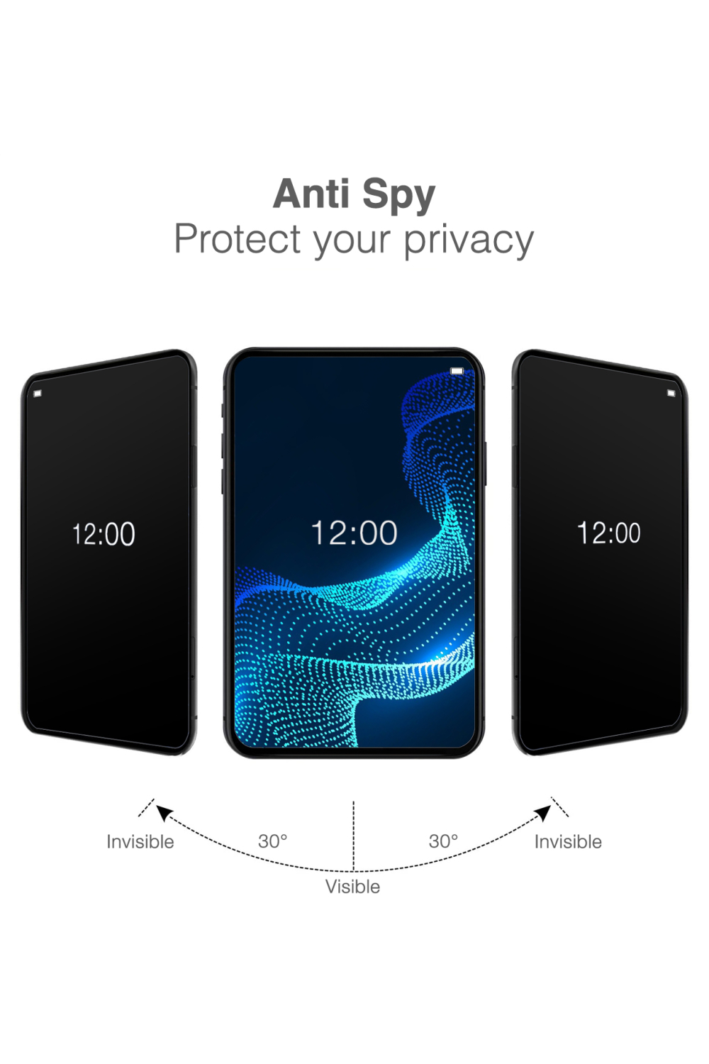 Mobilize Privacy Glass Screen Protector - Black Frame - For Apple Iphone 18 Pro Max - Afbeelding 5