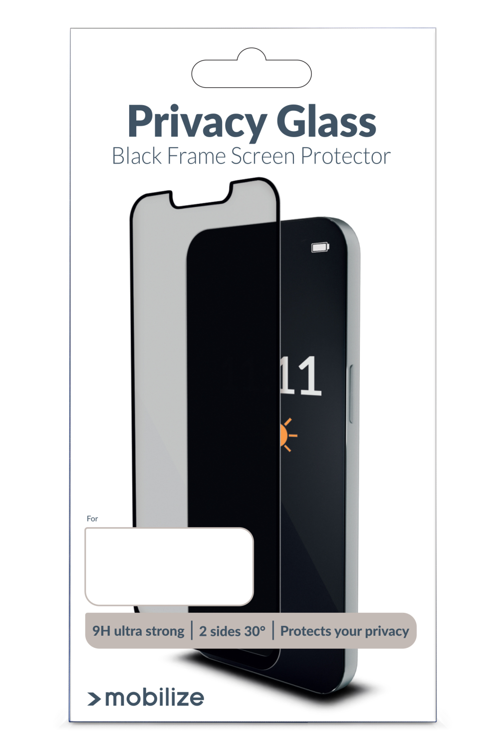 Mobilize Privacy Glass Screen Protector - Black Frame - For Apple Iphone 18 Pro - Afbeelding 5