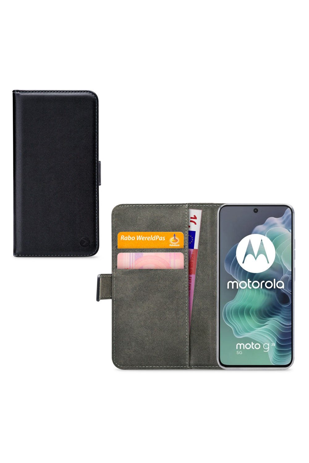 Mobilize Classic Gelly Wallet Book Case Motorola Moto G35 Black