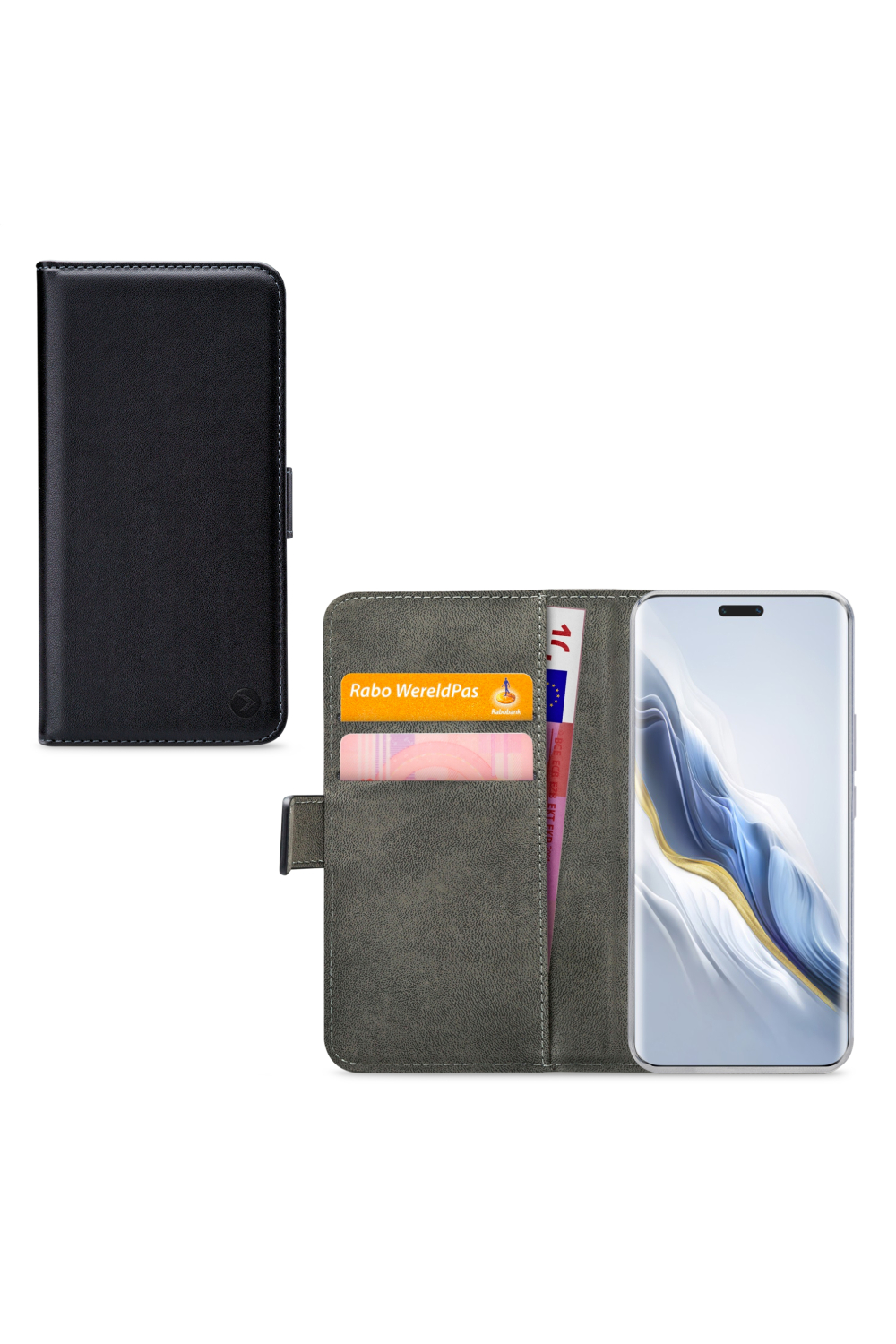 Mobilize Classic Gelly Wallet Book Case Honor Magic6 Pro Black