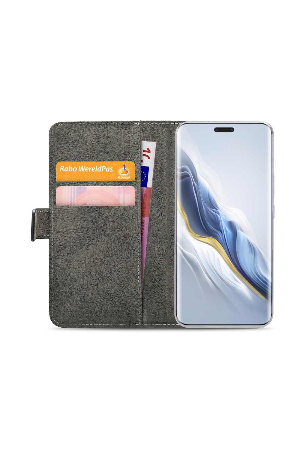 Mobilize Classic Gelly Wallet Book Case Honor Magic6 Pro Black - Afbeelding 4