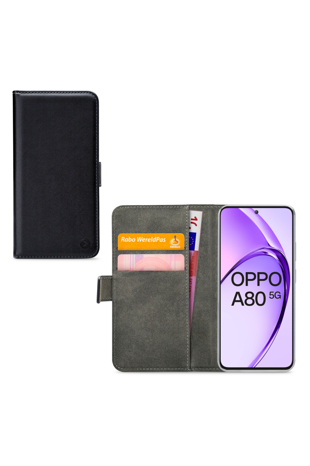 Mobilize Classic Gelly Wallet Book Case Oppo A80 5G Black