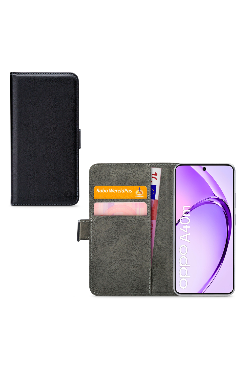 Mobilize Classic Gelly Wallet Book Case Oppo A40/A40M/A60 5G Black