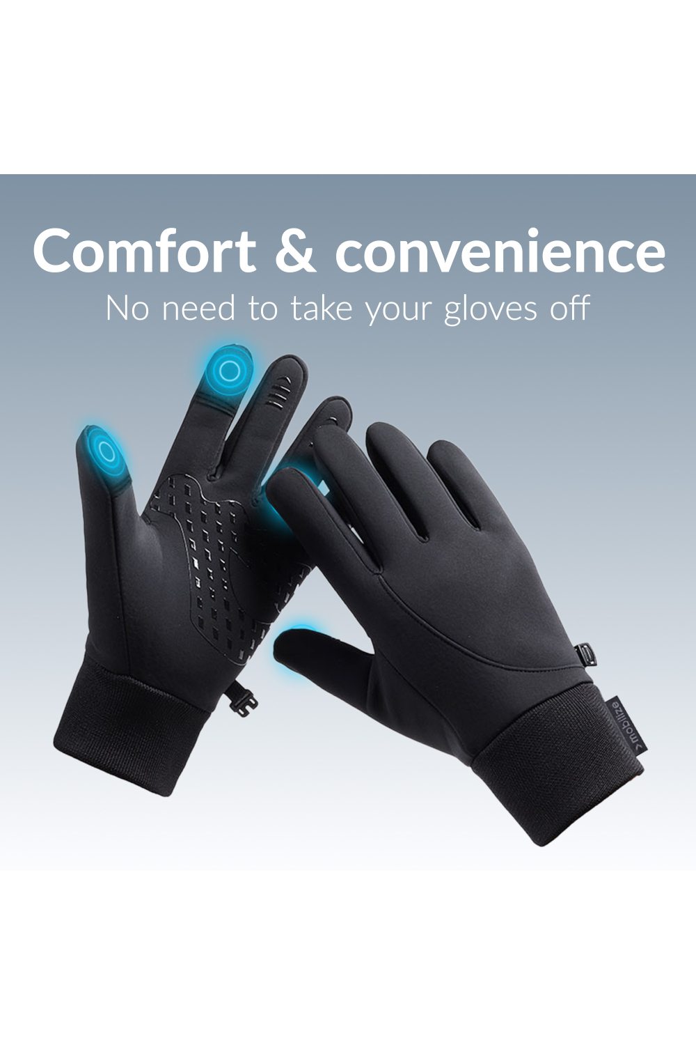 Mobilize Smart Winter Gloves (L) Black - Afbeelding 6
