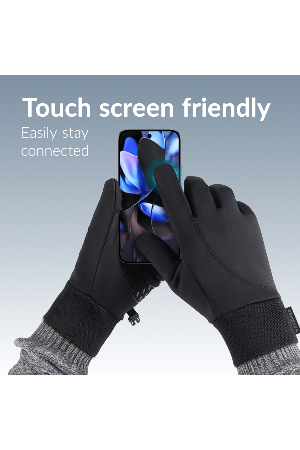 Mobilize Smart Winter Gloves (Xl) Black - Afbeelding 3