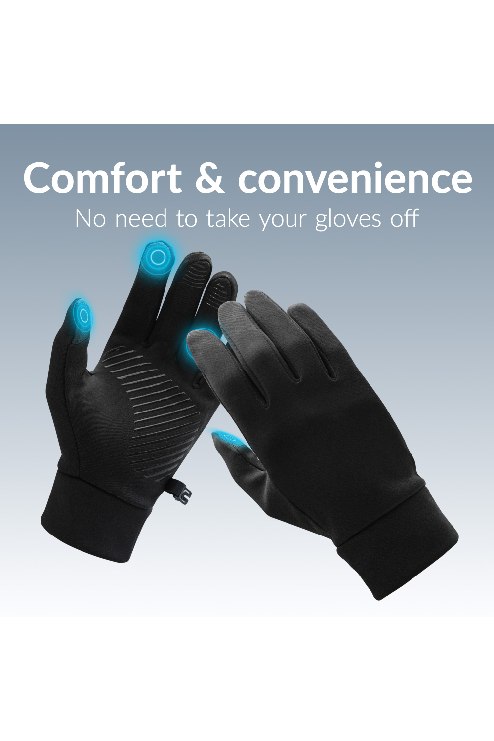Mobilize Smart Sports Gloves (M) Black - Afbeelding 6