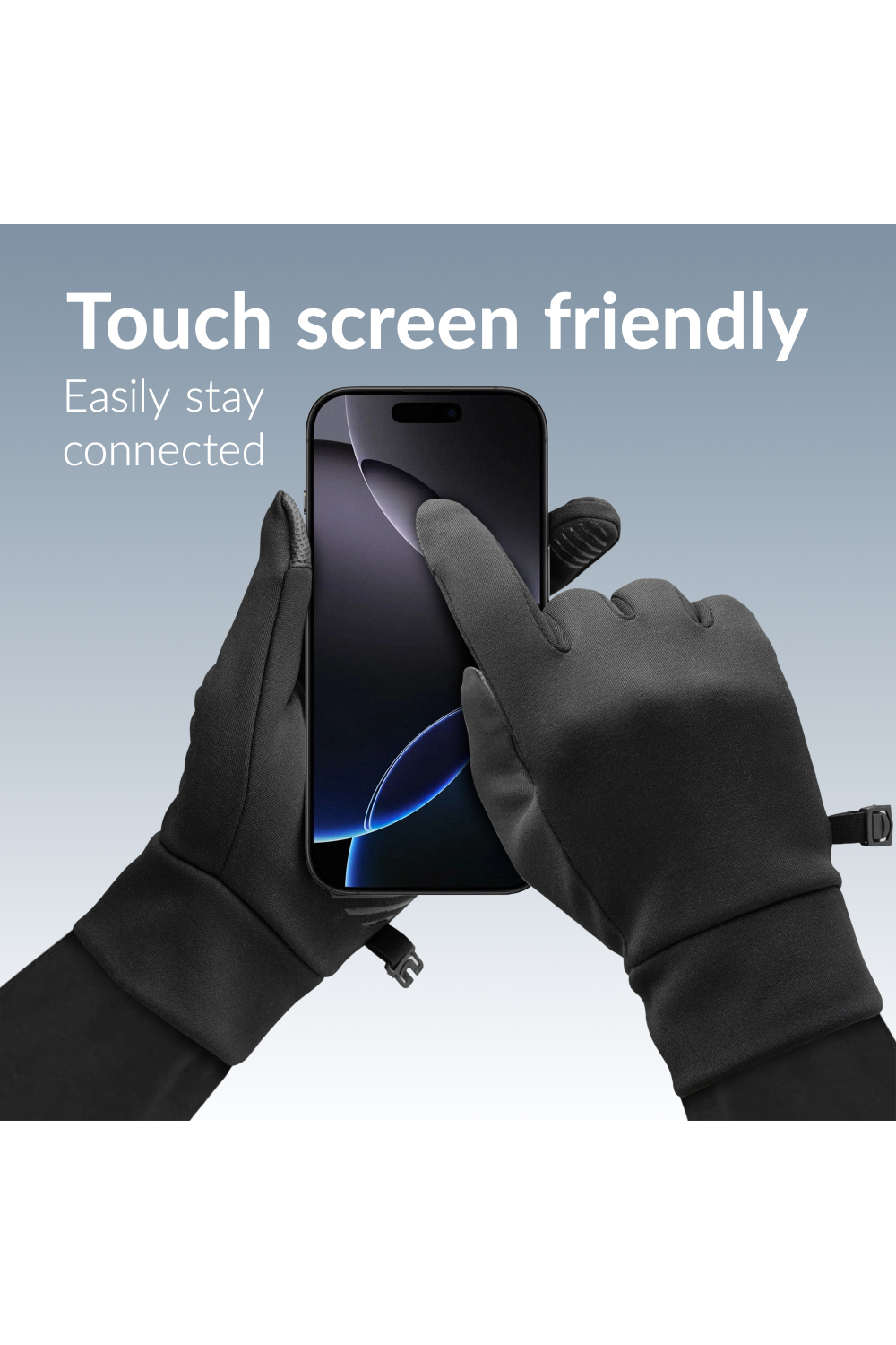 Mobilize Smart Sports Gloves (Xl) Black - Afbeelding 3