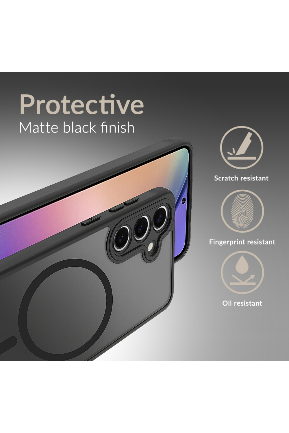 Mobilize Magsafe Compatible Hybrid Case Samsung Galaxy S25 Ultra 5G Black - Afbeelding 2