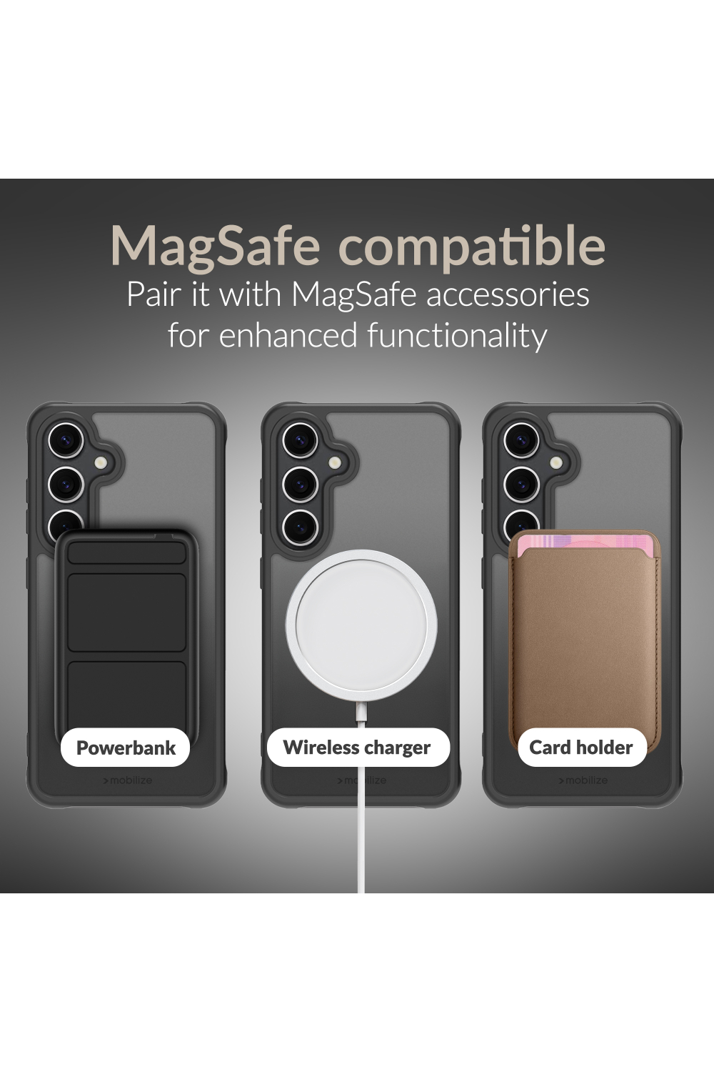 Mobilize Magsafe Compatible Hybrid Case Samsung Galaxy S25 Ultra 5G Black - Afbeelding 7