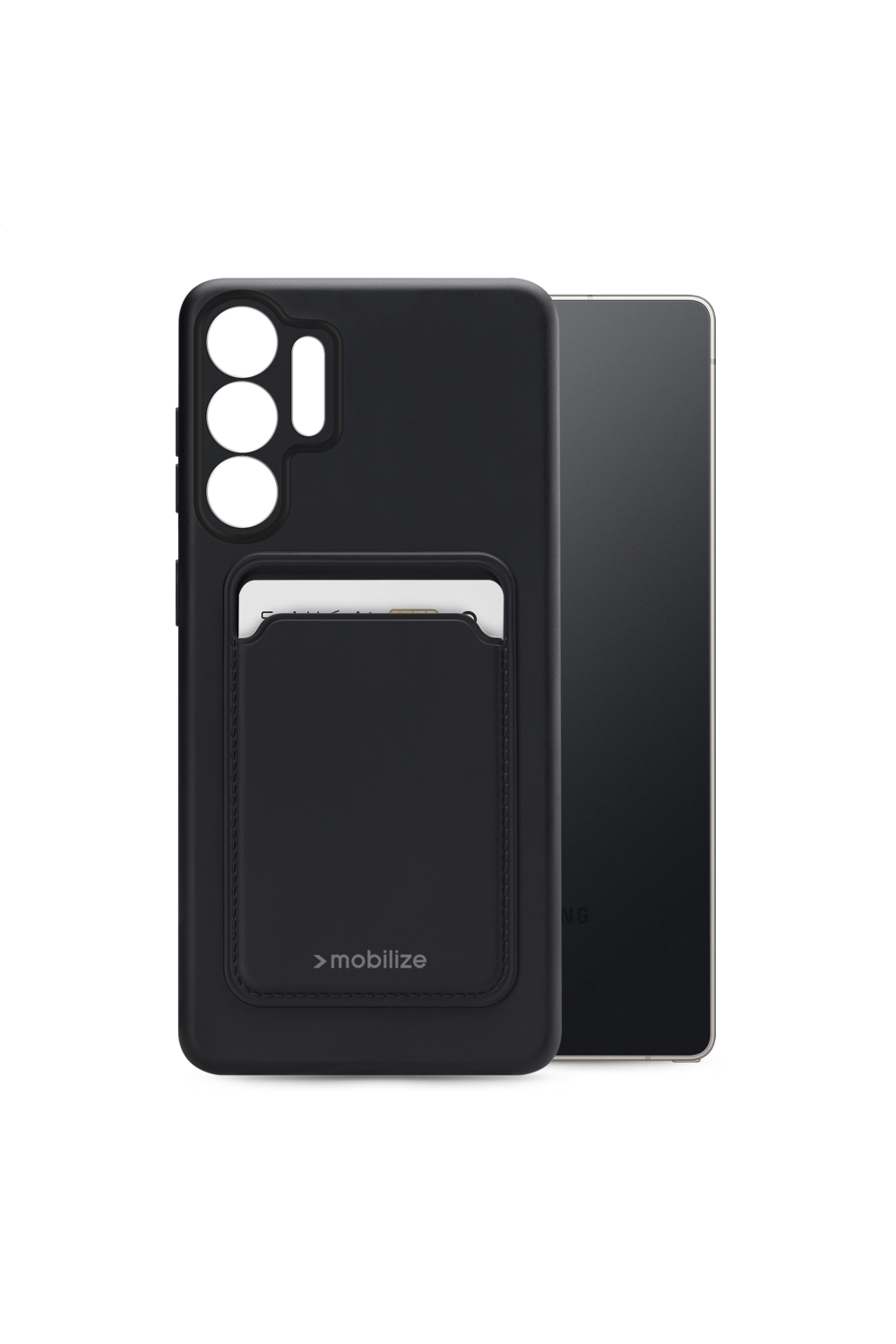 Mobilize Rubber Gelly Card Case Samsung Galaxy S25 Ultra 5G Matt Black