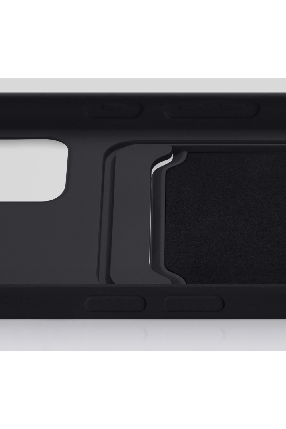 Mobilize Rubber Gelly Card Case Samsung Galaxy S25 Ultra 5G Matt Black - Afbeelding 3