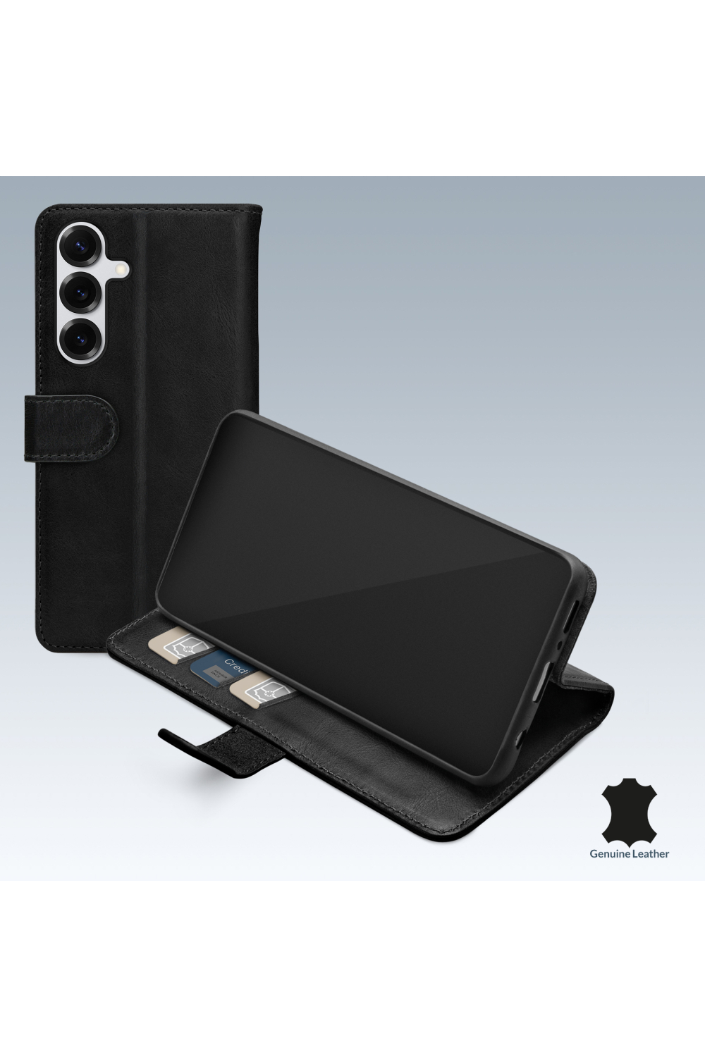 Mobilize Leather Wallet Samsung Galaxy S25+ 5G Black