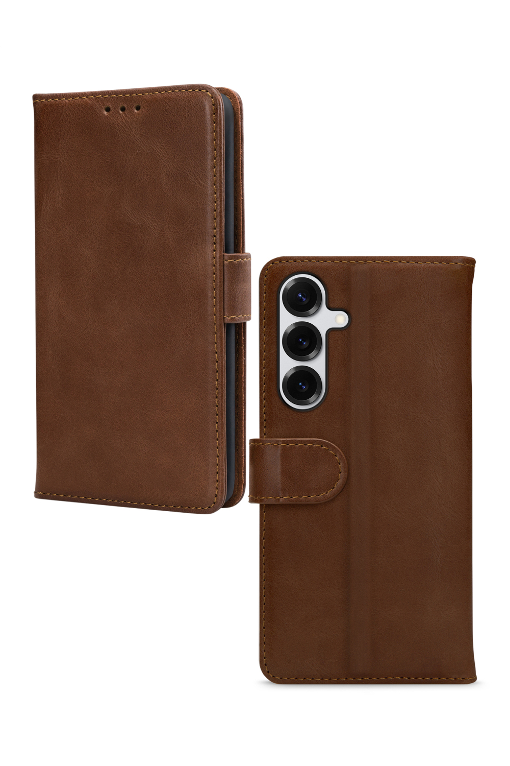 Mobilize Leather Wallet Samsung Galaxy S25+ 5G Brown - Afbeelding 2