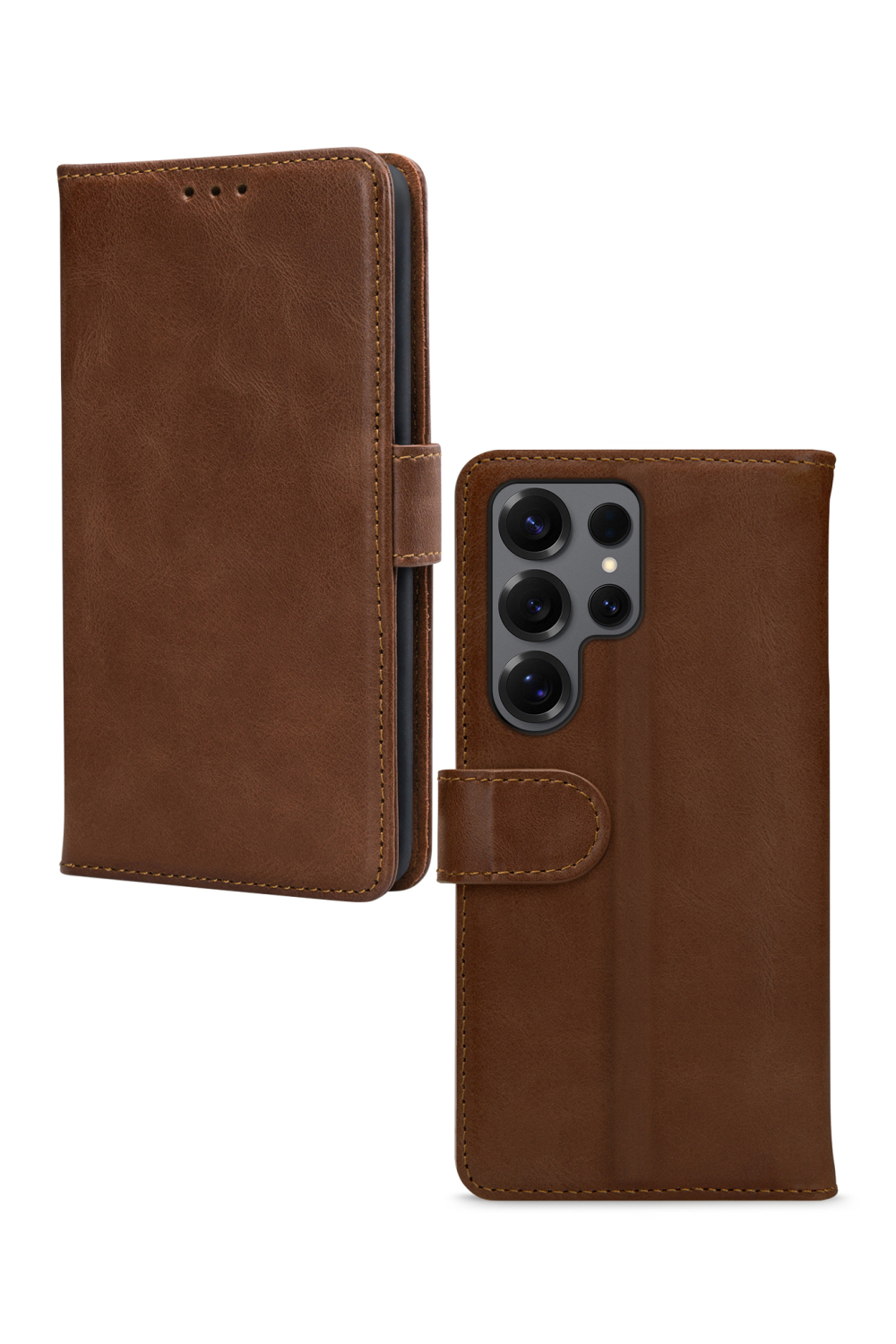 Mobilize Leather Wallet Samsung Galaxy S25 Ultra 5G Brown - Afbeelding 2