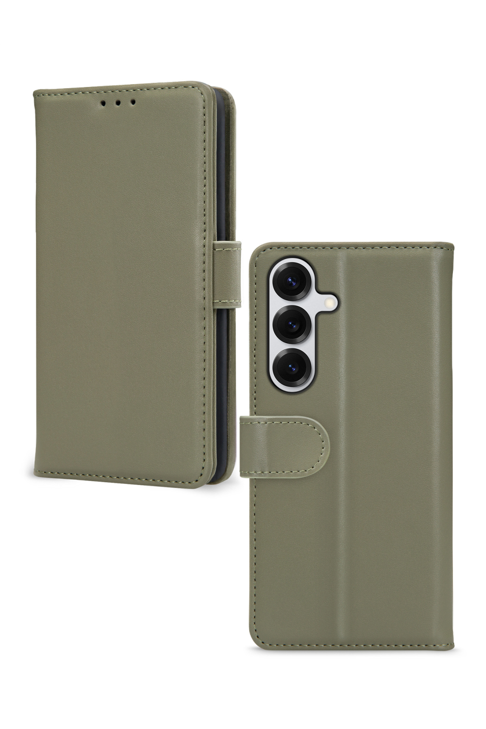Mobilize Premium Gelly Wallet Book Case Samsung Galaxy S25 5G Green - Afbeelding 2