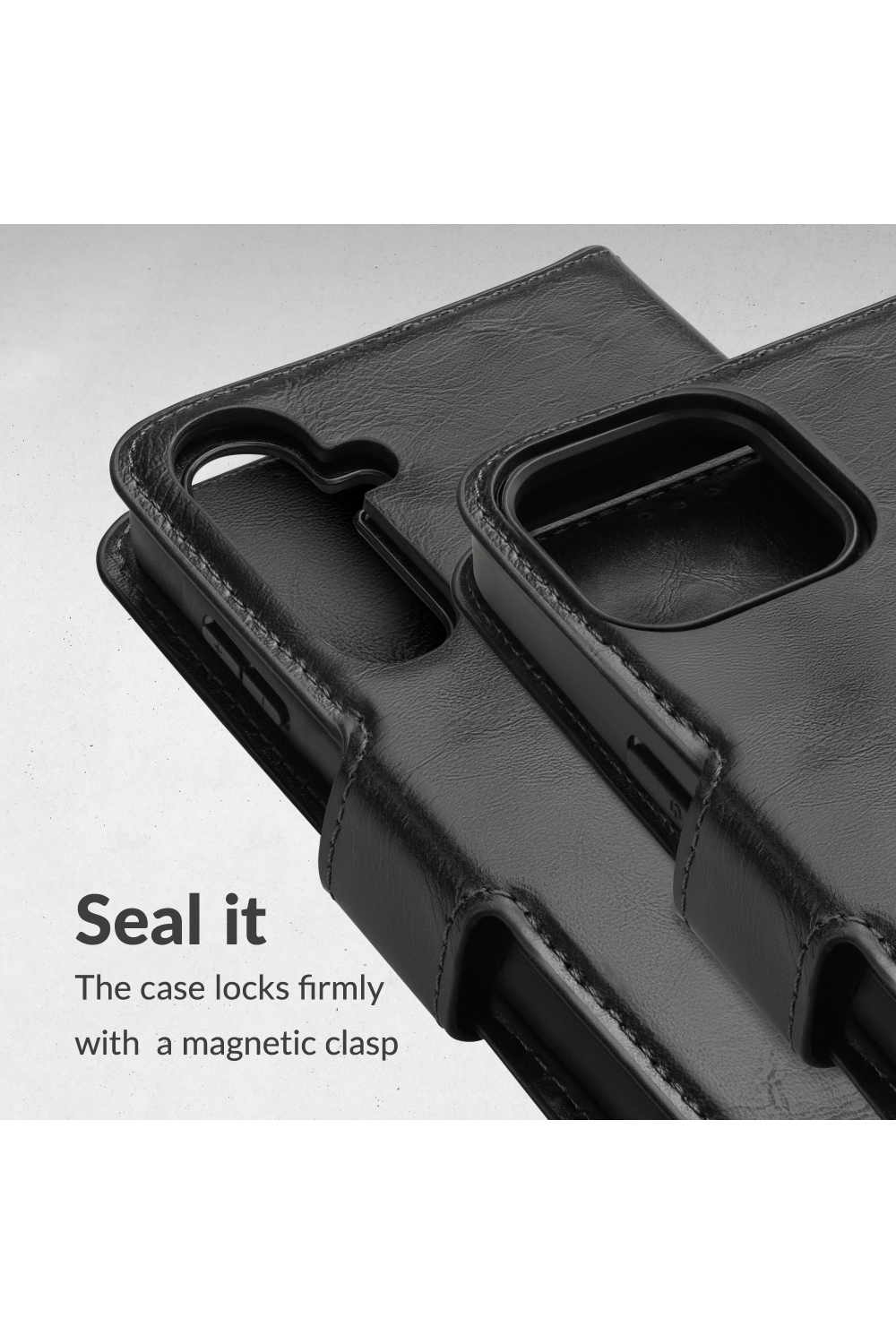 Mobilize 2In1 Magsafe Compatible Gelly Wallet Case Samsung Galaxy S25 5G Black - Afbeelding 7