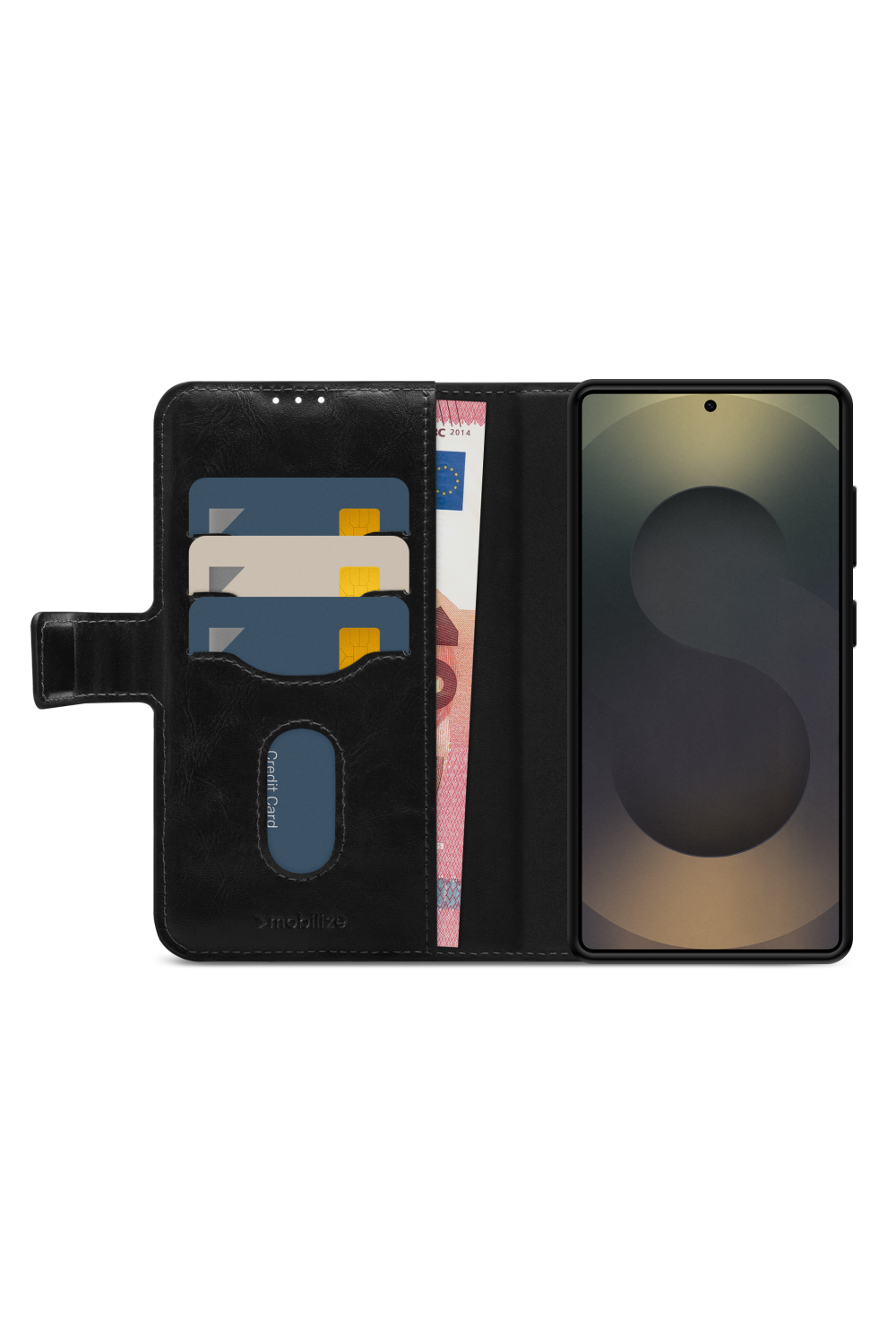 Mobilize 2In1 Magsafe Compatible Gelly Wallet Case Samsung Galaxy S25 Ultra 5G Black - Afbeelding 3