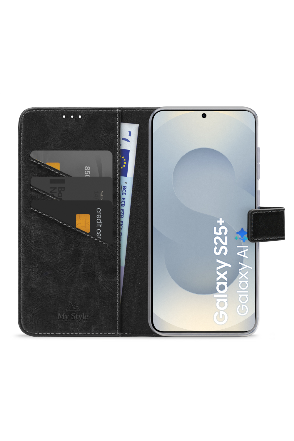 My Style Flex Wallet For Samsung Galaxy S25+ 5G Black - Afbeelding 3
