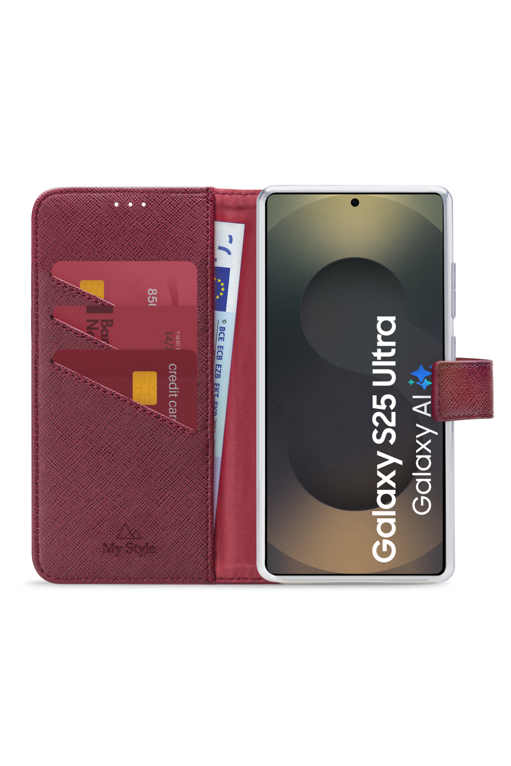 My Style Flex Wallet For Samsung Galaxy S25 Ultra 5G Bordeaux - Afbeelding 3