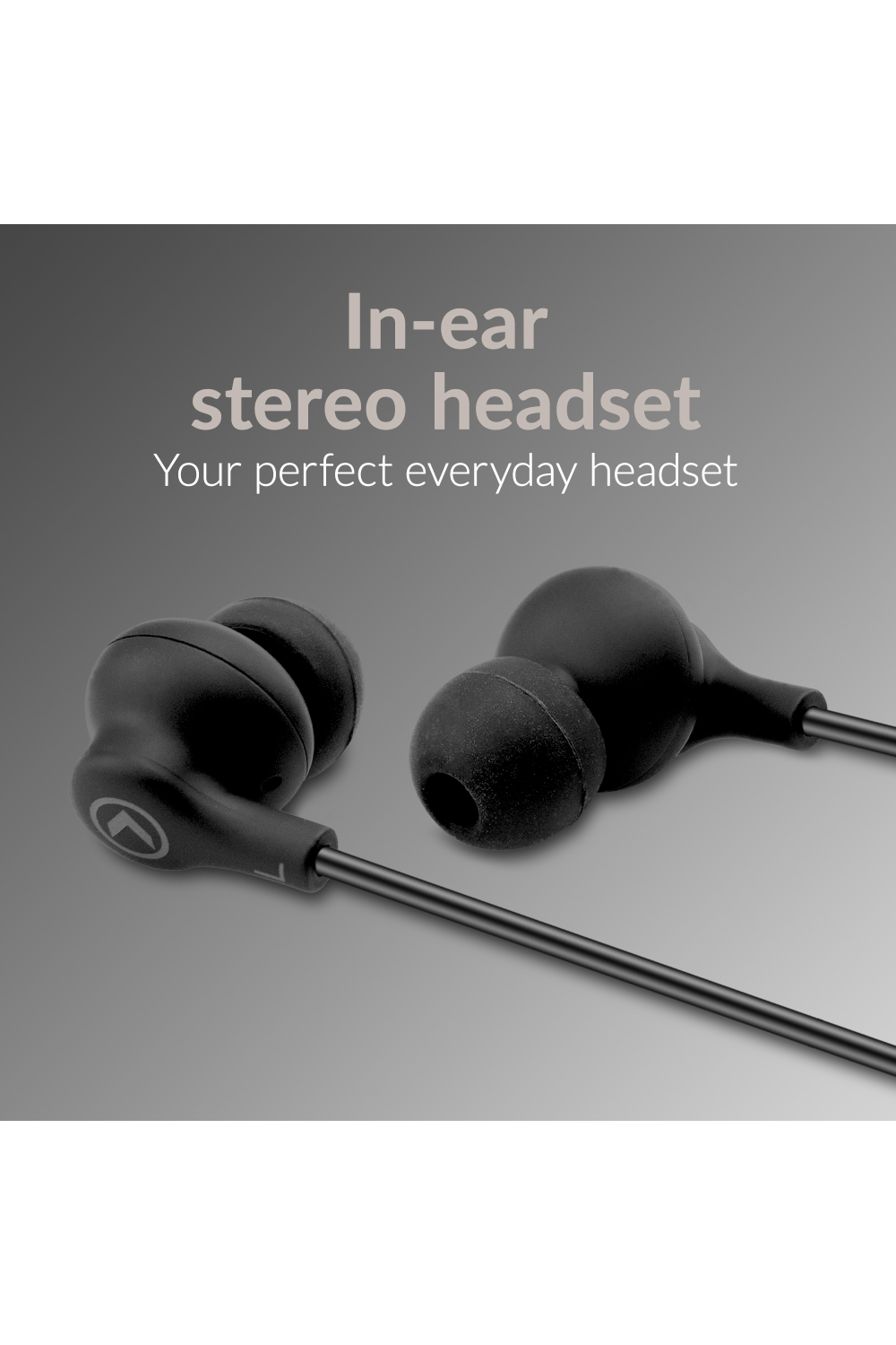 Mobilize In-Ear Stereo Headset With Remote 3.5Mm Black - Afbeelding 2