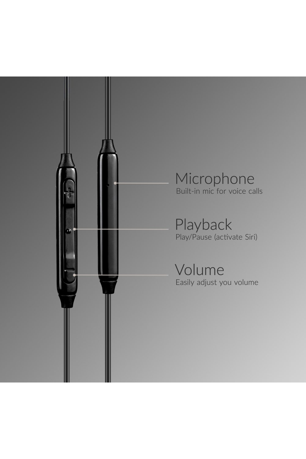 Mobilize In-Ear Stereo Headset With Remote 3.5Mm Black - Afbeelding 3