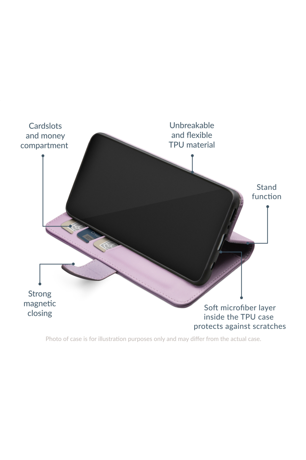 Mobilize Premium Gelly Wallet Book Case Samsung Galaxy A36 5G/A56 5G Purple - Afbeelding 4