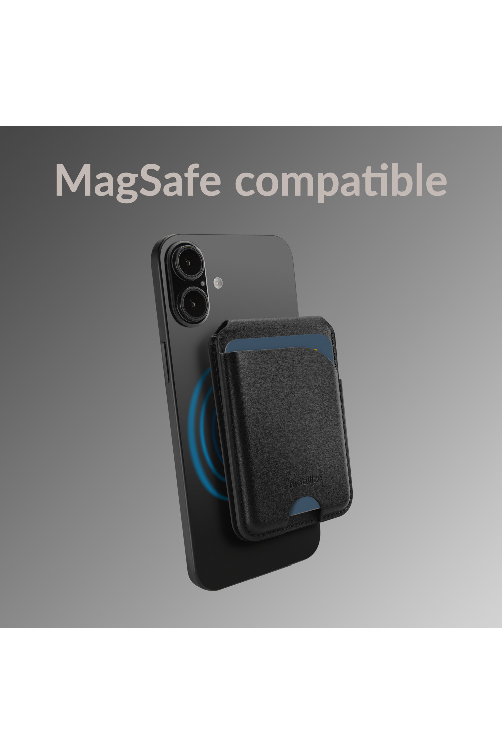 Mobilize Magsafe Compatible Magnet Card Holder With Stand Function Black - Afbeelding 5
