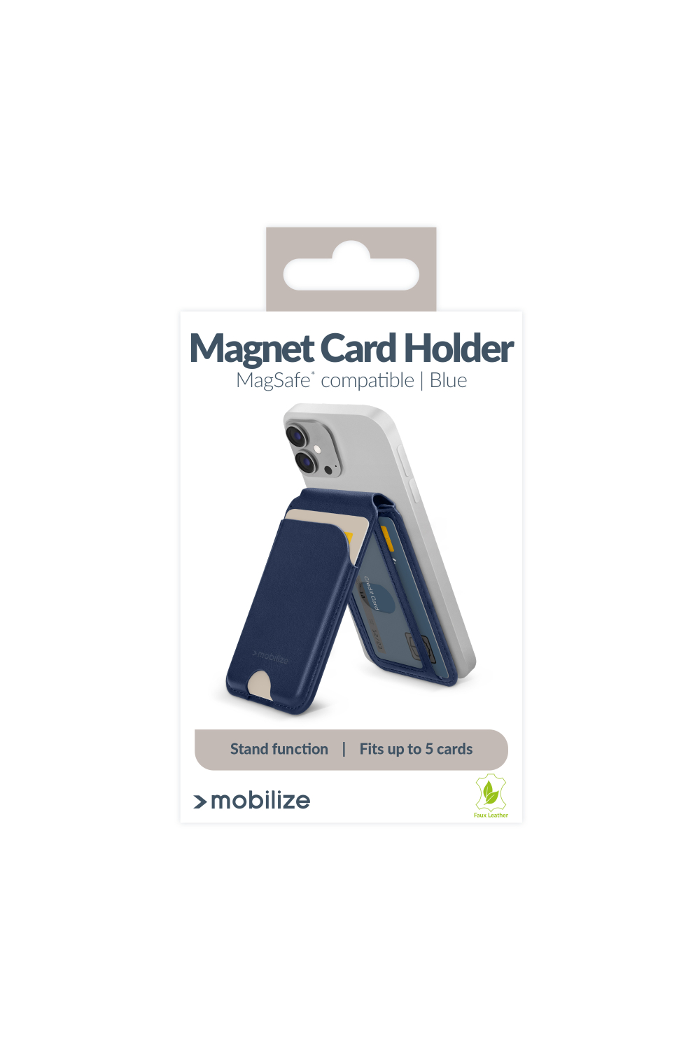Mobilize Magsafe Compatible Magnet Card Holder With Stand Function Blue - Afbeelding 10