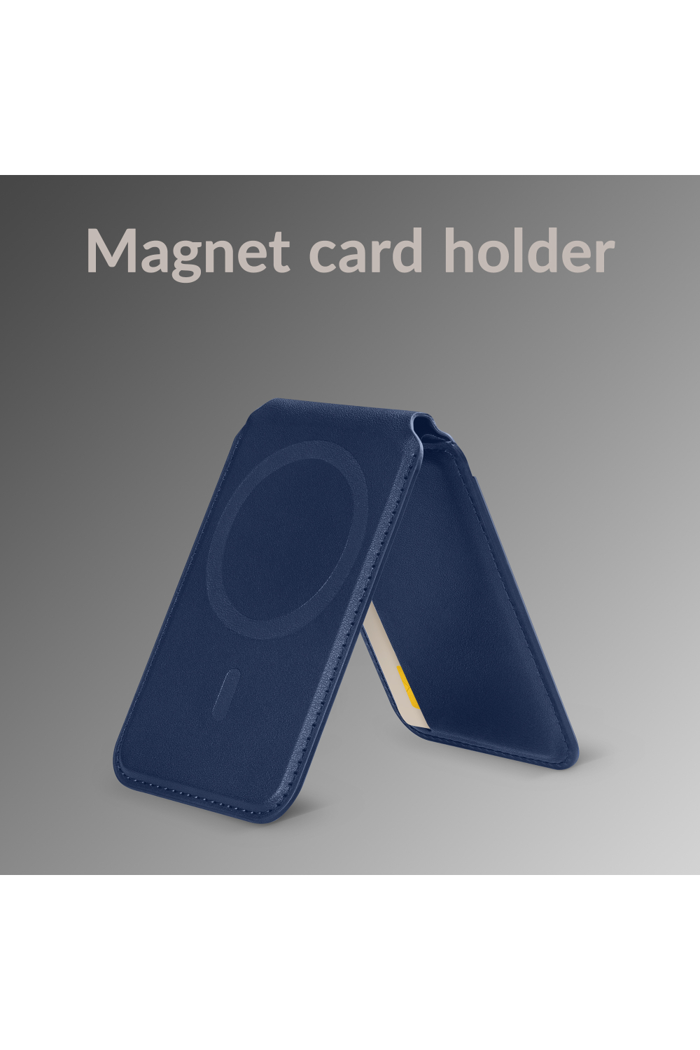 Mobilize Magsafe Compatible Magnet Card Holder With Stand Function Blue - Afbeelding 2