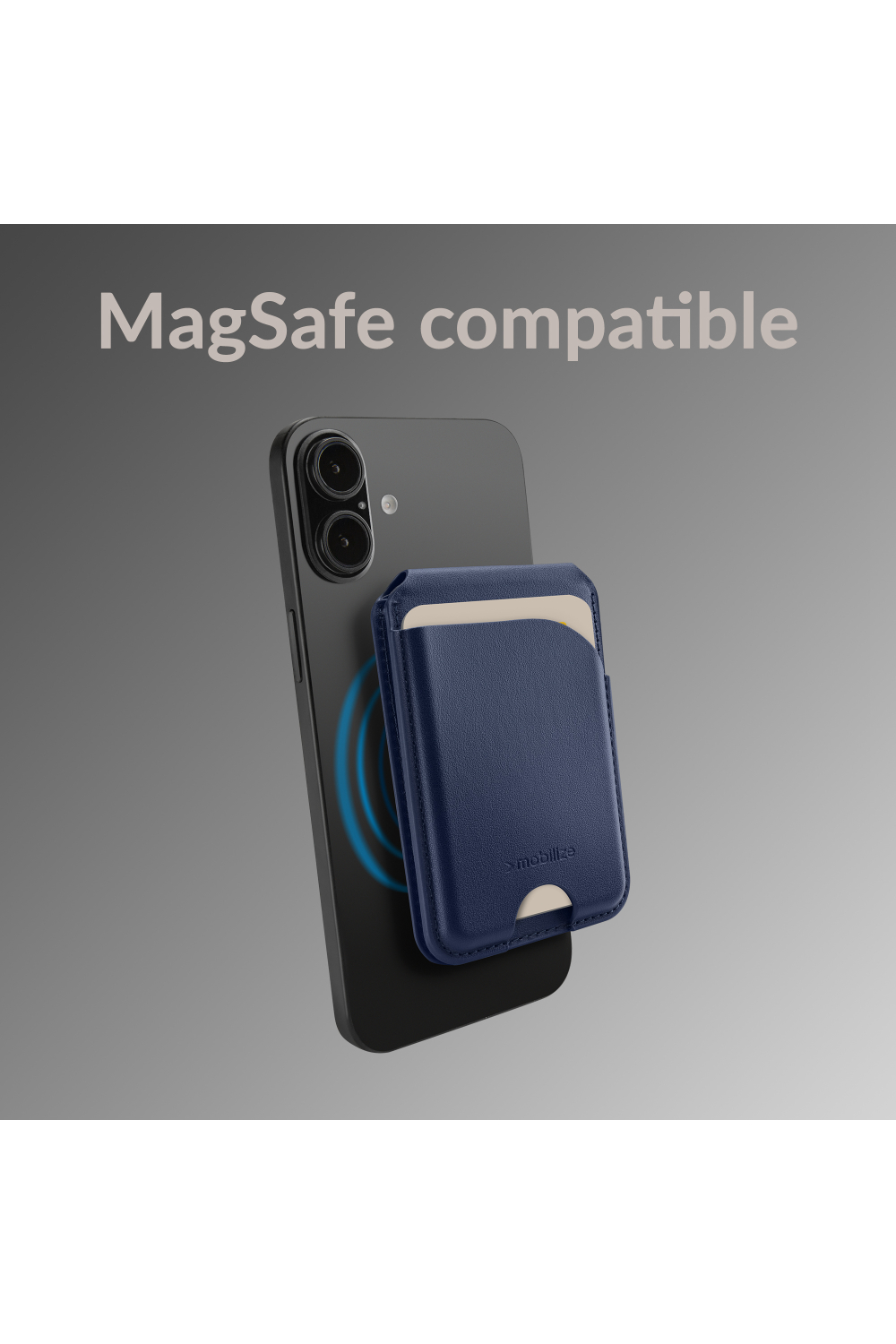 Mobilize Magsafe Compatible Magnet Card Holder With Stand Function Blue - Afbeelding 4