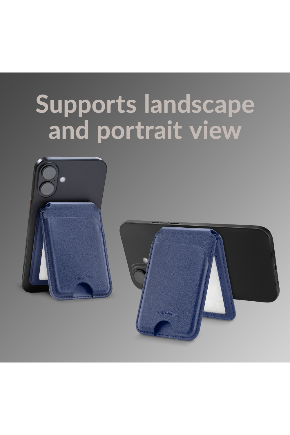 Mobilize Magsafe Compatible Magnet Card Holder With Stand Function Blue - Afbeelding 6