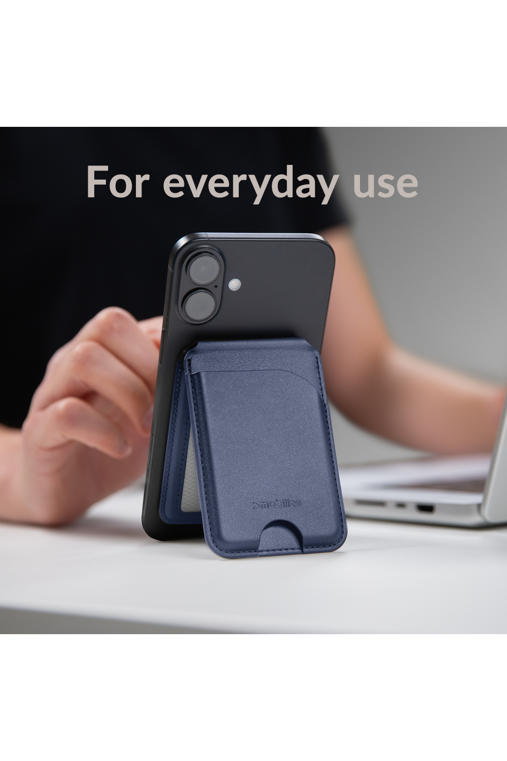 Mobilize Magsafe Compatible Magnet Card Holder With Stand Function Blue - Afbeelding 7