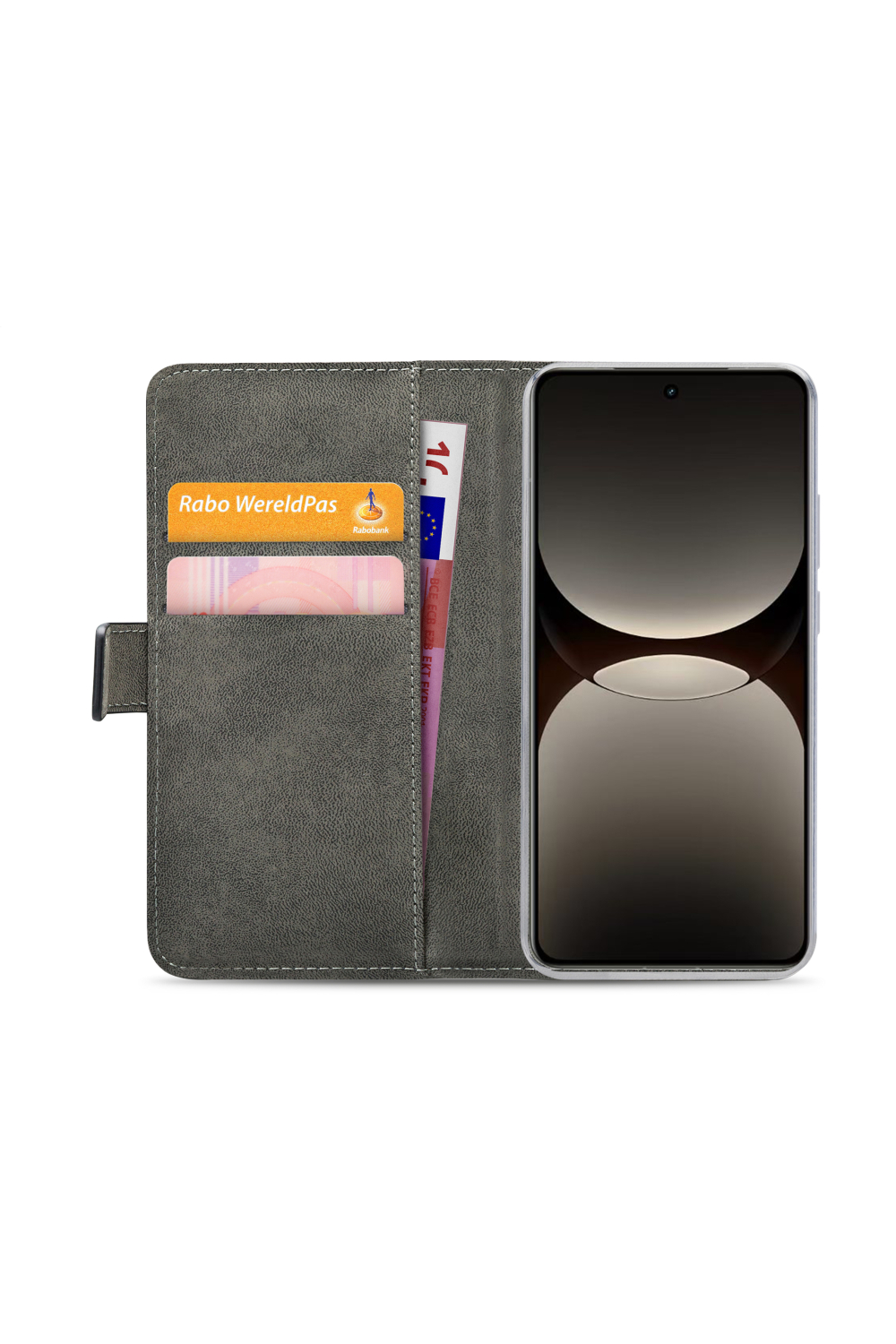 Mobilize Classic Gelly Wallet Book Case Realme Gt 7 Pro Black - Afbeelding 4