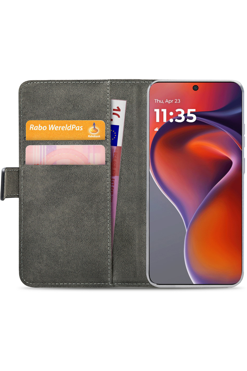 Mobilize Classic Gelly Wallet Book Case Motorola Moto G15/G15 Power Black - Afbeelding 4