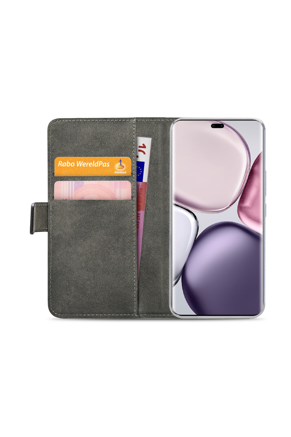 Mobilize Classic Gelly Wallet Book Case Honor Magic7 Black - Afbeelding 4