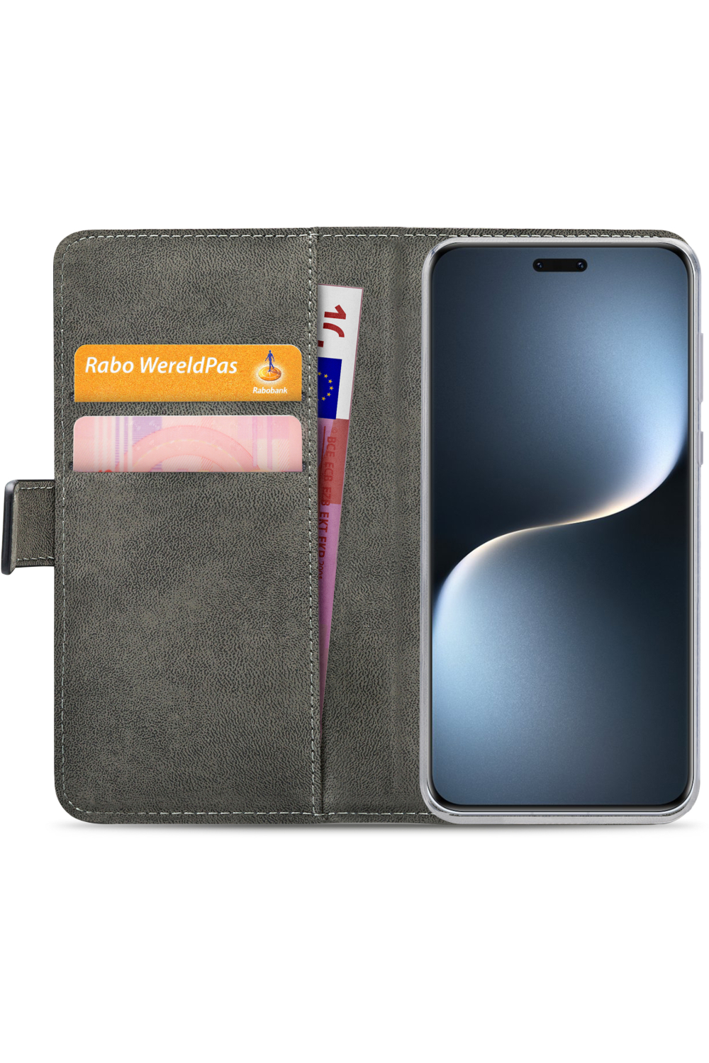 Mobilize Classic Gelly Wallet Book Case Honor Magic7 Pro Black - Afbeelding 4
