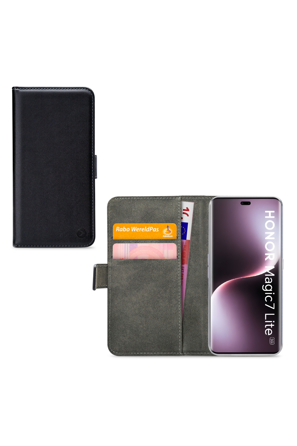 Mobilize Classic Gelly Wallet Book Case Honor Magic7 Lite Black