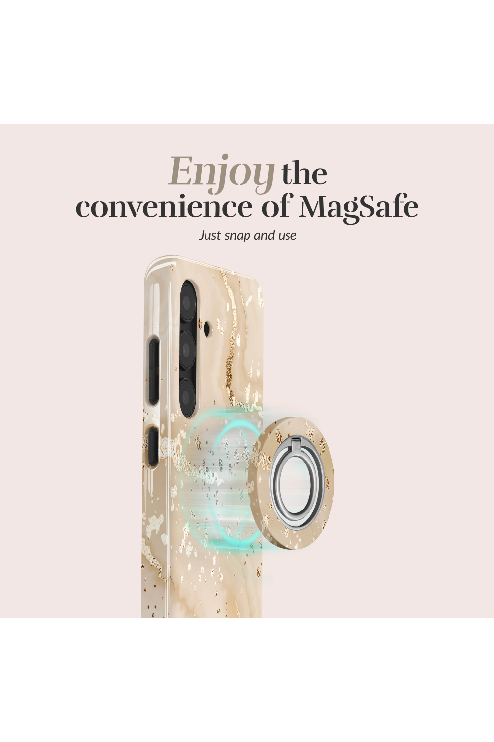 Mio By Mobilize Mio Gold Marble Magsafe Compatible For Samsung A36 5G/A56 5G - Afbeelding 3