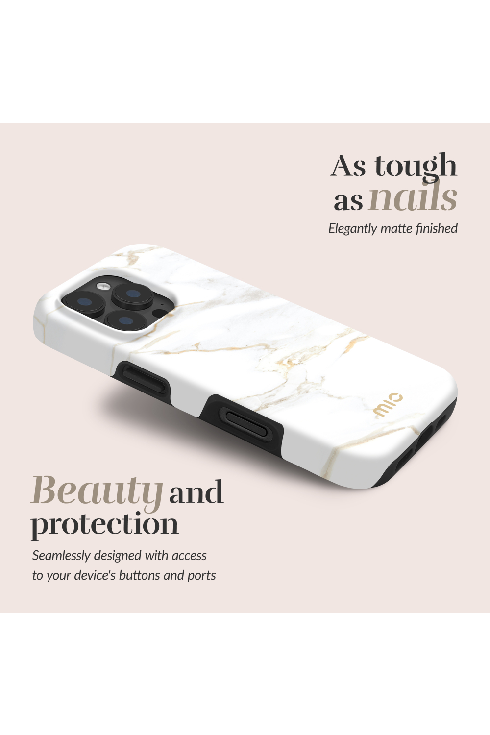 Mio By Mobilize Mio White Marble Magsafe Compatible For Iphone 16 Plus - Afbeelding 2